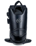 Hyperlite Team OT Wakeboard Bindings 2027 back view showing the supportive high rise ankle cuff profile and heavy duty continuous molded heel panel construction, sold by Point Break Cambridge local family surf shop at 63 Duke street.