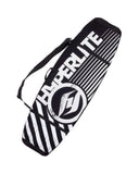 Hyperlite Wakeboard Rubber Wrap Bag 131-147cm front view showing the sleek low profile neoprene edge protection layout and secure central Velcro closure system, sold by Point Break Cambridge local family surf shop at 63 Duke street.