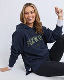 Foxwood Interval Hoodie - Navy with Khaki