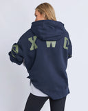 Foxwood Interval Hoodie - Navy with Khaki