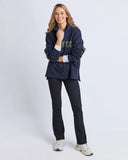 Foxwood Interval Hoodie - Navy with Khaki