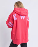 Foxwood Interval Hoodie. - Raspberry / Neon Lilac