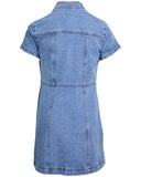 Eve Girl Jenny Denim Dress - Mid Blue