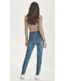 Junkfood Kailey Straight Leg Jean - Dark Blue