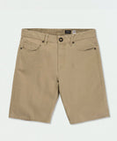 Volcom Modown Canvas 5 Pocket Mens Short - Khaki