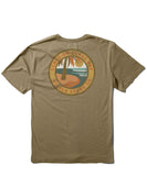 Vissla Glass On Glass Off Organic Blend SS Tee- Dark Khaki