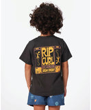 Rip Curl Grom Energy Logo Boys Tee - Washed Black