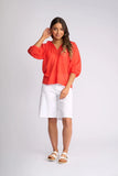 Knewe Label Avery Top - Orange Soda