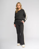 Knewe Label Rebel Wide Leg Pant - Slate