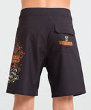 The Mad Hueys The Kraken Captain Youth 15" Boardshort - Black