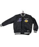 NBA Lakers Antonio Nylon Bomber Jacket - Black