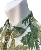 Mechmoto 100% Linen Print Shirt - Green