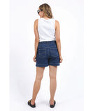Elm Lennox Denim Shorts - Dark Blue Wash