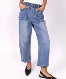 Monaco Leo Barrel Jeans - Blue