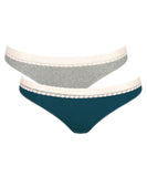 Sloggi Go Ribbed Organic Cotton Brazil Brief 2 pk