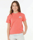 Rip Curl Girls Luxe Surf Standard Tee - Watermelon