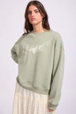 Rhythm Melia Crew Neck Fleece - Palm