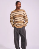 Rhythm Mohair Striped Knit - Bark