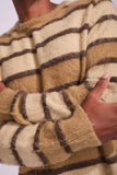 Rhythm Mohair Striped Knit - Bark