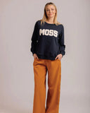 Mi Moso Moss logo Sweat - Navy
