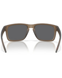 Oakley Holbrook XL Sunglasses in Matte Brown Smoke translucent frame back view showing the smooth expanded interior O Matter frame architecture contour lines and precise Three-Point Fit alignment, sold by Point Break Cambridge local family surf shop at 63 Duke street.