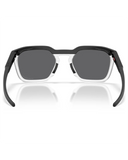 Oakley HSTN SQ 2.0 Sunglasses in Matte Black back view showing the smooth interior O Matter frame architecture contour lines and precise Three-Point Fit alignment, sold by Point Break Cambridge local family surf shop at 63 Duke street.