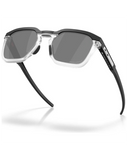 Oakley HSTN SQ 2.0 Sunglasses in Matte Black front view showing the progressive geometric square lifestyle frame layout and premium glare-reducing Prizm Black Polarized lenses, sold by Point Break Cambridge local family surf shop at 63 Duke street.