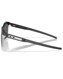 Oakley HSTN SQ 2.0 Sunglasses in Matte Black side profile view highlighting the comfortable sub-cultural trigger stem design and classic molded Oakley brand icon detail, sold by Point Break Cambridge local family surf shop at 63 Duke street.