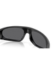 Oakley Neoforma Sunglasses in Matte Black close up view highlighting the premium durable O Matter finish high-definition Prizm lens surface and protective storage pouch, sold by Point Break Cambridge local family surf shop at 63 Duke street.