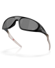 Oakley Neoforma Sunglasses in Matte Black front view showing the high-wrap oval O Matter frame layout and premium color-tuning Prizm Black lenses, sold by Point Break Cambridge local family surf shop at 63 Duke street.