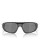Oakley Neoforma Sunglasses in Matte Black front view showing the high-wrap oval O Matter frame layout and premium color-tuning Prizm Black lenses, sold by Point Break Cambridge local family surf shop at 63 Duke street.