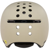 Close-up detail of the shock-absorbing protective EPS liner and moisture-wicking comfort padding inside the Oakley ST1 helmet.