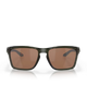 Oakley Sylas Sunglasses in Olive Ink translucent green front view showing the lightweight classic lifestyle frame layout comfortable bridge architecture and premium contrast-enhancing Prizm Tungsten lenses, sold by Point Break Cambridge local family surf shop at 63 Duke street.
