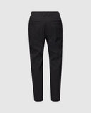 Oakley Take Pro Redux Pant in Pitch Black back view showing the rear welt pockets and discrete iconic logo branding, sold by Point Break Cambridge local family surf shop at 63 Duke street.