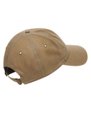 Oakley Tinfoil 3.0 LX Cap in Pebble tan back view showing the clean closed rear architecture and premium continuous fitted stretch panel seam layouts, sold by Point Break Cambridge local family surf shop at 63 Duke street.