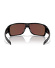 Oakley Turbine Rotor Sunglasses in Polished Black back view showing the wrap-around interior frame architecture contour lines and non-slip Unobtainium component integration layouts, sold by Point Break Cambridge local family surf shop at 63 Duke street.