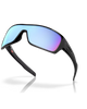 akley Turbine Rotor Sunglasses in Polished Black front view showing the active high-wrap full coverage frame layout secure nose pad alignment and premium glare-reducing marine Prizm Deep Water Polarized lenses, sold by Point Break Cambridge local family surf shop at 63 Duke street.