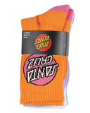 Santa Cruz Other Dot  Crew Girls Socks 4Pk - Orange Lavender