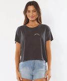 Sisstrevolution  Surf Co Crop SS Knit Tee - Phantom