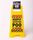 Plug Toilet Warning Sign