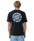 Santa Cruz Speed MFG Dot Puff Tee, Short Sleeve Regular Fit Tee - Off Black