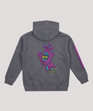 Santa Cruz Youth Decaying Hand Strip Hoodie - Dark Grey Marle