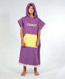 Hello Stranger Poncho Towel - Purple Yellow