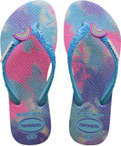 Havaianas Kids Slim Glitter II 1022 - White Blue Water