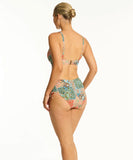 Sea Level Java Cross Front Multifit Bra Top - Coral