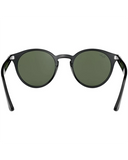 Ray-Ban Sunglasses in Black back view showing the smooth interior optical frame architecture contour lines and precise three-point fit alignment, sold by Point Break Cambridge local family surf shop at 63 Duke street.