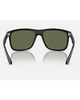 Ray-Ban Boyfriend Two Sunglasses in Polished Black back view showing the smooth interior glossy black acetate frame architecture contour lines and premium structural seven-barrel metal hinge layouts, sold by Point Break Cambridge local family surf shop at 63 Duke street.
