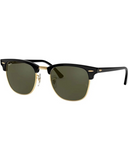 Ray-Ban Clubmaster Classic Black on Arista / G-15 Green