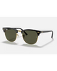 Ray-Ban Clubmaster Classic Sunglasses in Black on Arista Gold front view showing the iconic browline lifestyle frame layout gold-toned metal rims and premium optical clarity G-15 Green mineral glass lenses, sold by Point Break Cambridge local family surf shop at 63 Duke street.