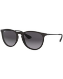 Ray-Ban Erika Classic Matte Rubber Black / Light Grey Gradient Dark Grey